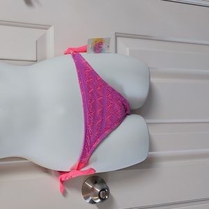 Hula Honey Crochet Tie Sides Bikini Bottom